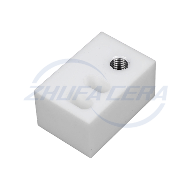 금속 나사 라이닝이 있는 지르코니아 세라믹 포지셔닝 블록